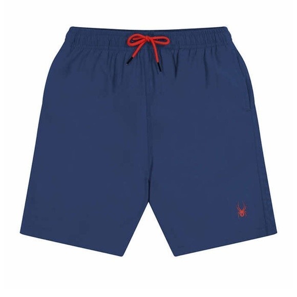 Swim Boys Trunks L Gray Spyder Youth 2-piece Swim 2 Set UPF 30 Swim Shirt Sh - Picture 4 of 7